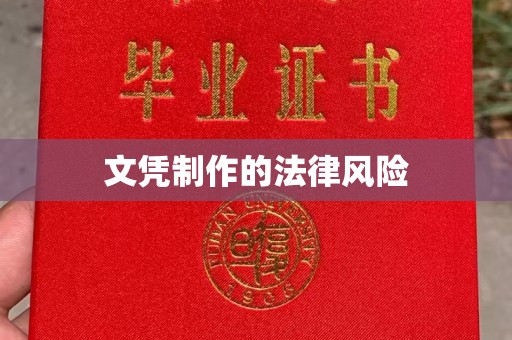 开原文凭制作的法律风险