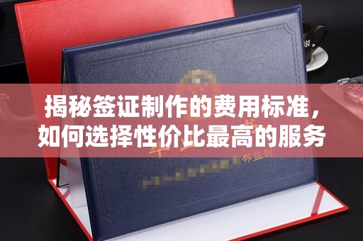开原揭秘签证制作的费用标准，如何选择性价比最高的服务？